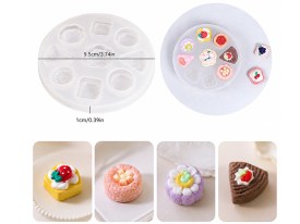 Molde silicona 9 mini pasteles